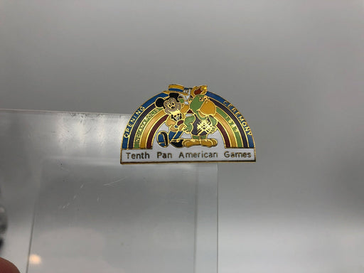 Disney Vintage Lapel Pin Pinback Mickey Mouse Pan American Games 1987 Enamel 2