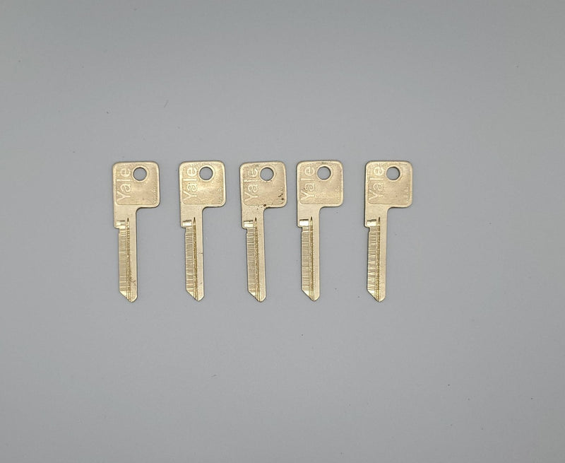 5x Yale LN117 Key Blanks SMK Keyway Nickel Silver Scovill Security 7 Pin NOS 3