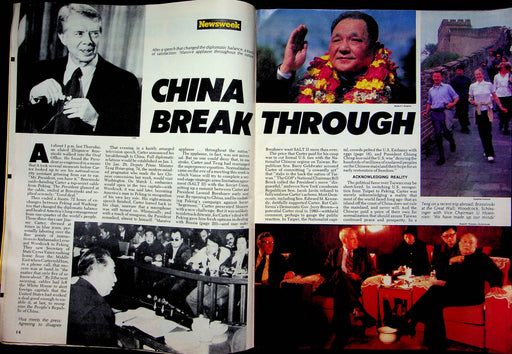 Newsweek Magazine December 25 1978 President Jimmy Carter China Breakthrough 2