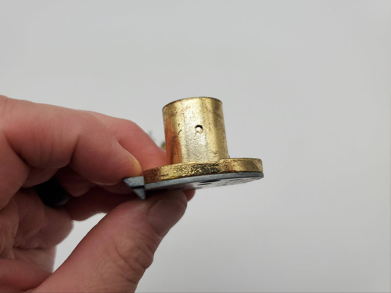 National C8708 Drawer Lock 15/16"L x 7/8"D Cylinder Brass Keyed Alike USA Made