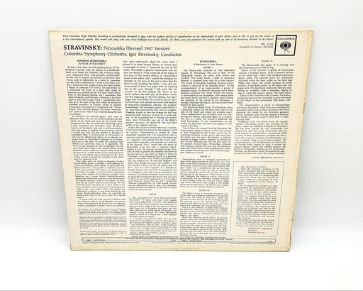 Igor Stravinsky Petroushka 33 RPM LP Record Columbia 1962 ML 5732 2