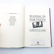 Scandal In Fair Haven Hardcover Carolyn Hart 1994 Henrietta Collins Sleuth PI 7