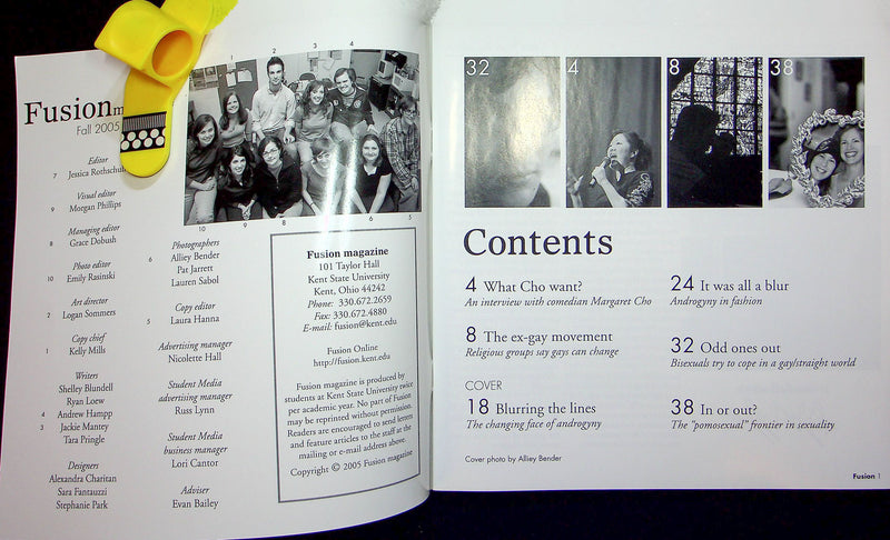Fusion Magazine Fall 2005 Margaret Cho Comedian Interview LGBTQ Kent KSU Ohio