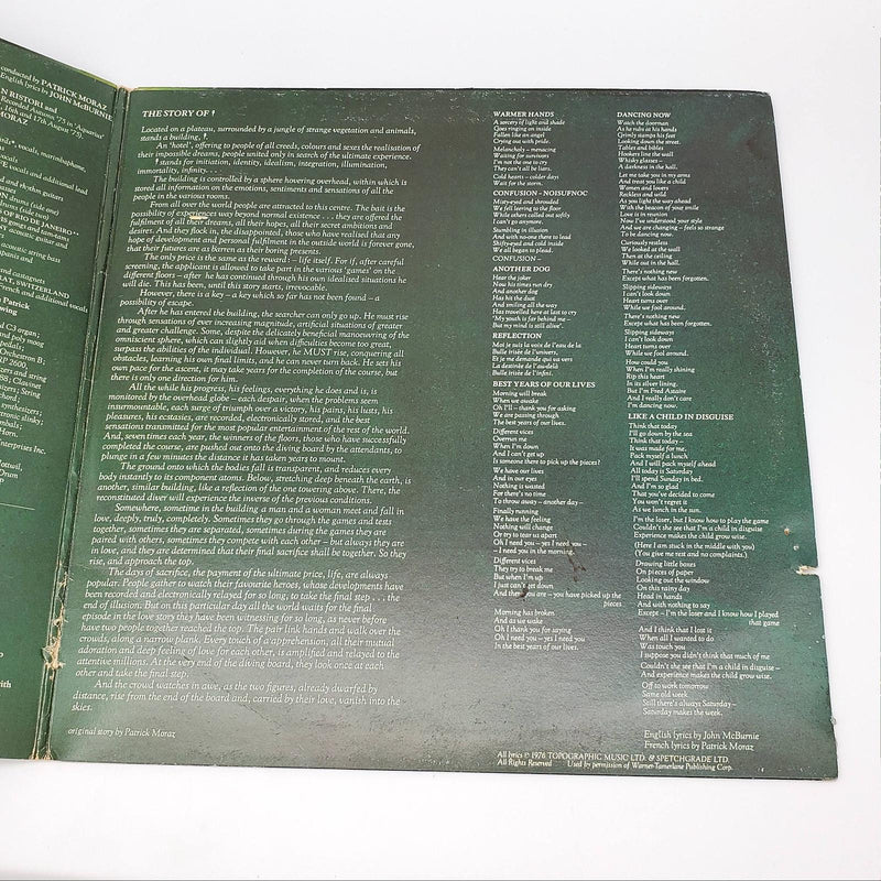 Patrick Moraz The Story Of i LP Record Atlantic Records 1976 SD 18175 5