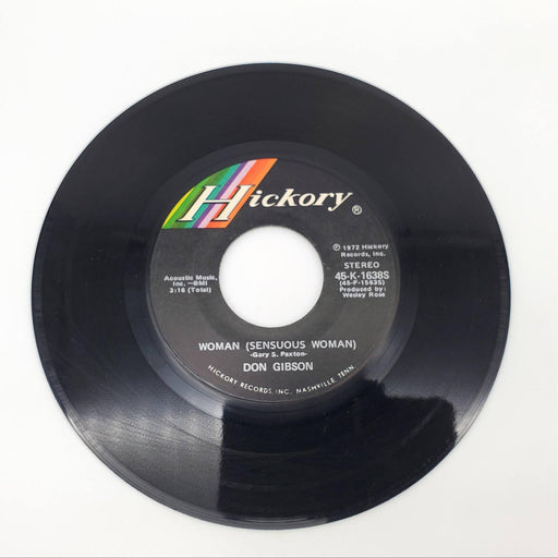 Don Gibson Woman Sensuous Woman Single Record Hickory Records 1972 45-K-1638S 1