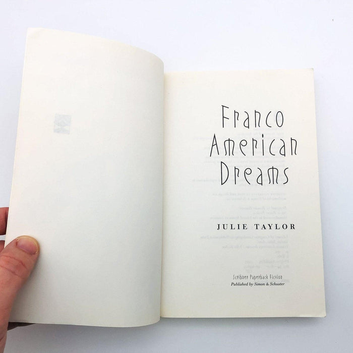 Franco American Dreams Paperback Julie Taylor 1997 Gen X Speak Romance 6