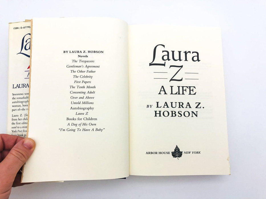 Laura Z A Life Hardcover Laura Z Hobson 1983 Jewish Author Promotion Writer Cpy2 7