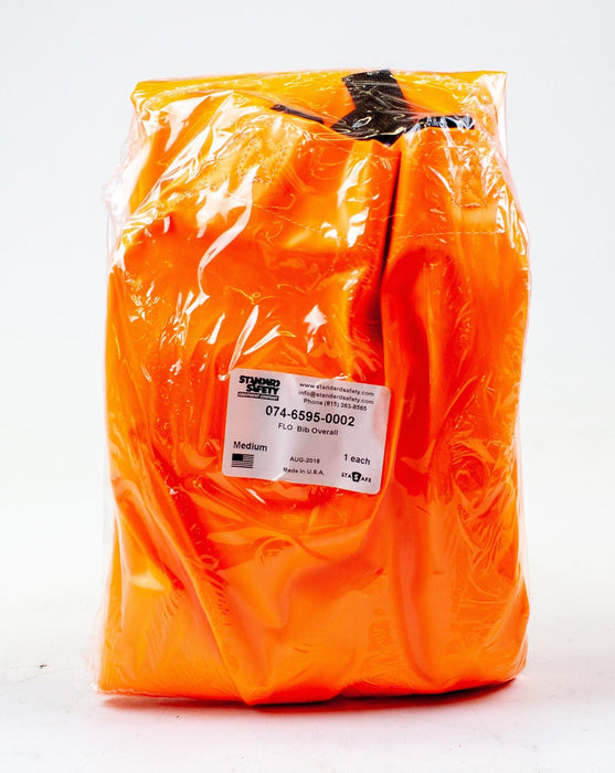Overalls Waterproof Pants Waders Medium Bib Coveralls Orange High Visibility 1