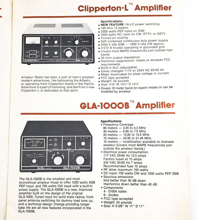 1979 Dentron Radio Company Catalogs & Price Guide - 2 Variations (Green & Brown)