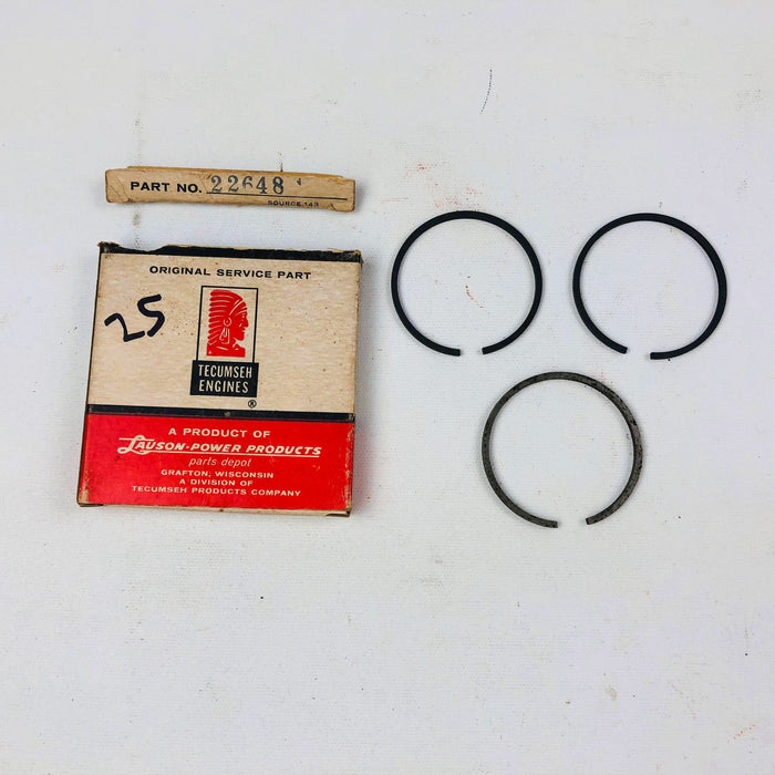 Tecumseh 22648 Piston Ring Set Lawn Mower Engine Genuine OEM New Old Stock NOS