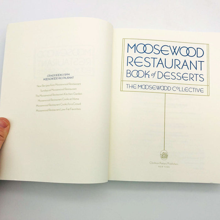 Moosewood Restaurant Book of Desserts Paperback The Moosewood Collective 1997 6