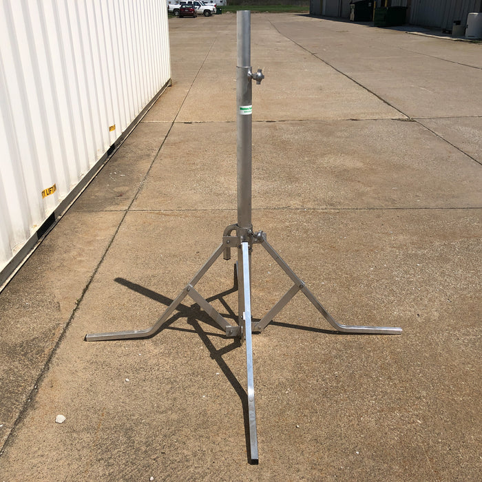 Rising Combo Stand Tripod Aluminum 4 Leg Riser Industrial 2" Pipe Up to 8.5 Feet