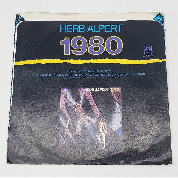 Herb Alpert Street Life Single Record A&M 1980 2221-S 2