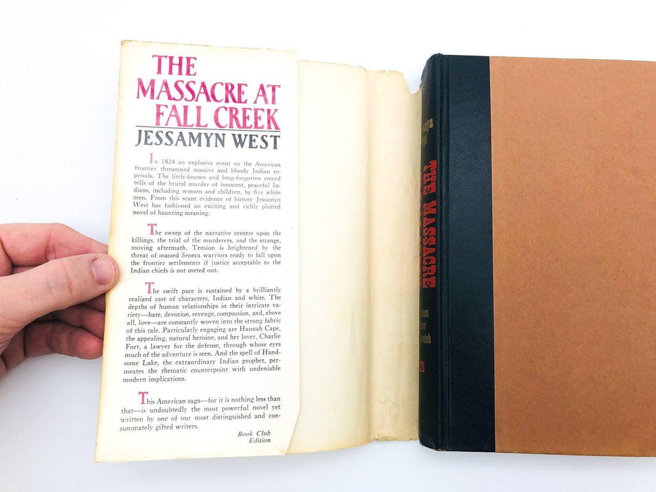 The Massacre At Fall Creek Hardcover Jessamyn West 1975 American Frontier 6