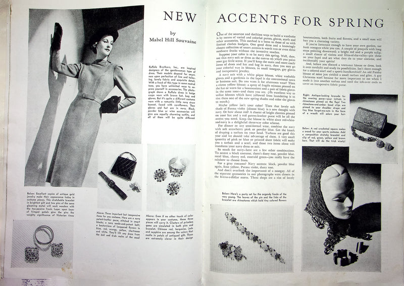 Womans Day Magazine April 1938 Spring Cleaning Easter Dinner Fashion Accessories
