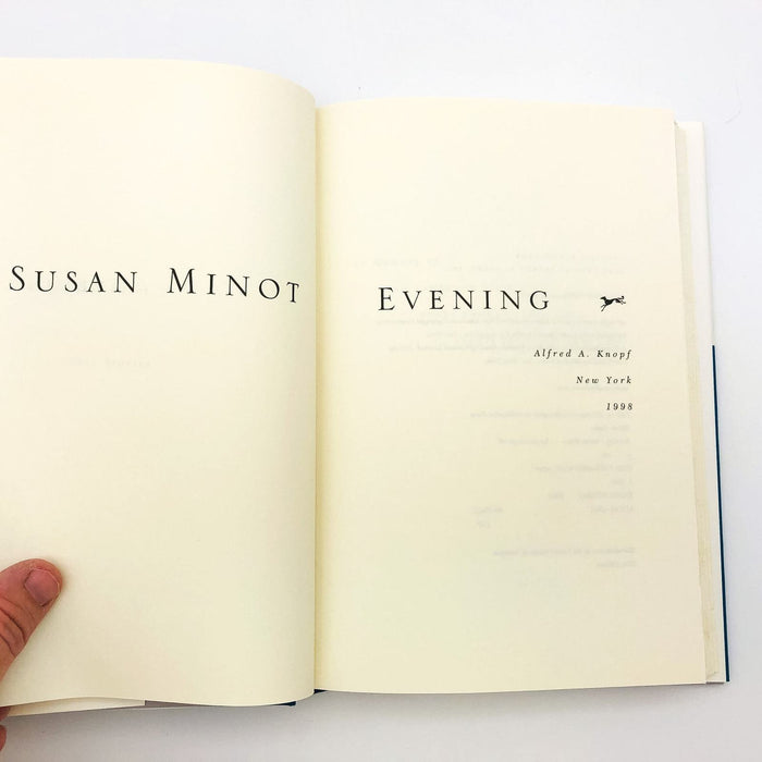 Evening Hardcover Susan Minot 1998 Death Old Age Self Reflection 1st Edition 7