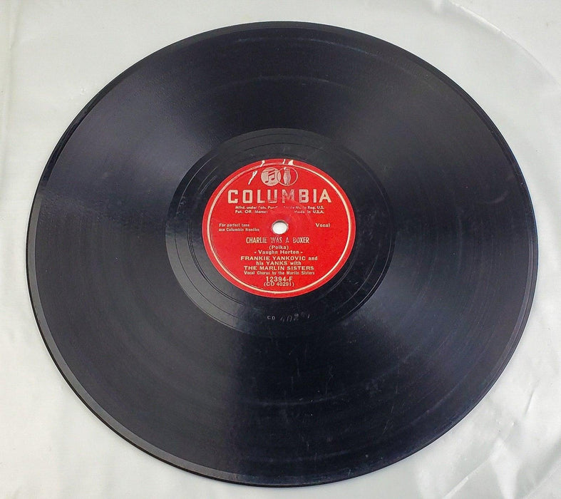 Frankie Yankovic Charlie Was A Boxer 78 RPM Single Record Columbia 1949 2