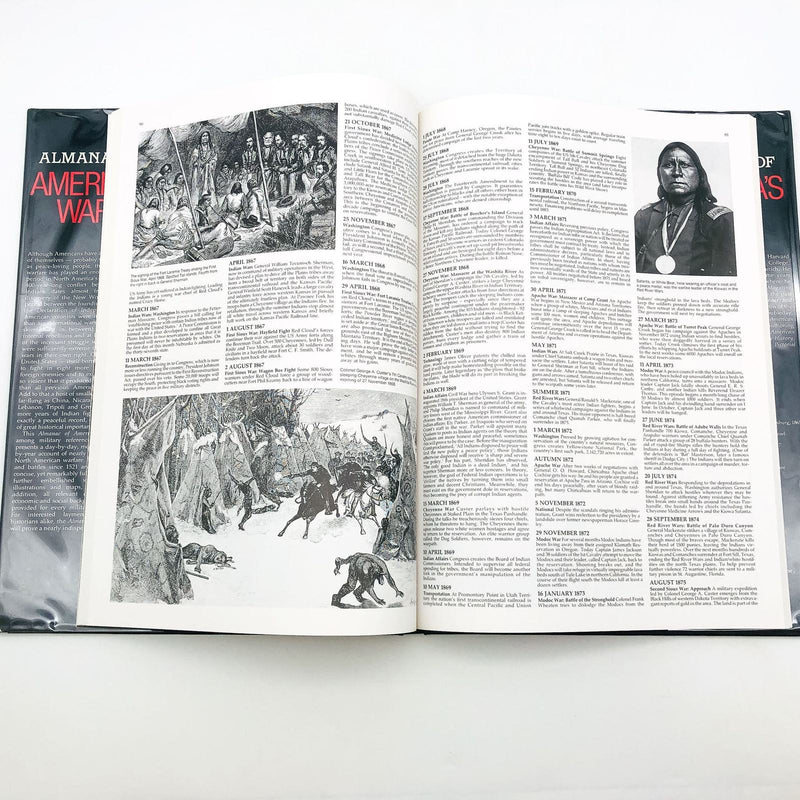 Almanac Of Americas Wars Hardcover John Bowman 1990 1st Edition Civil WW1 WW2 4