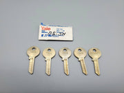 5x Yale RN13 1/2 Key Blanks JH Keyway Nickel Silver 5 Pin NOS 3