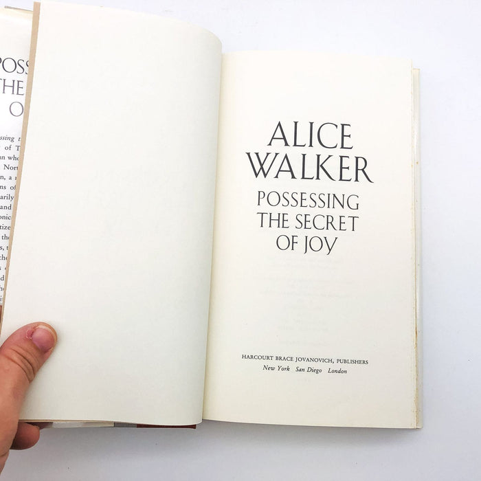 Possessing The Secret Of Joy Hardcover Alice Walker 1992 Tsunga Ritual Copy 2 8