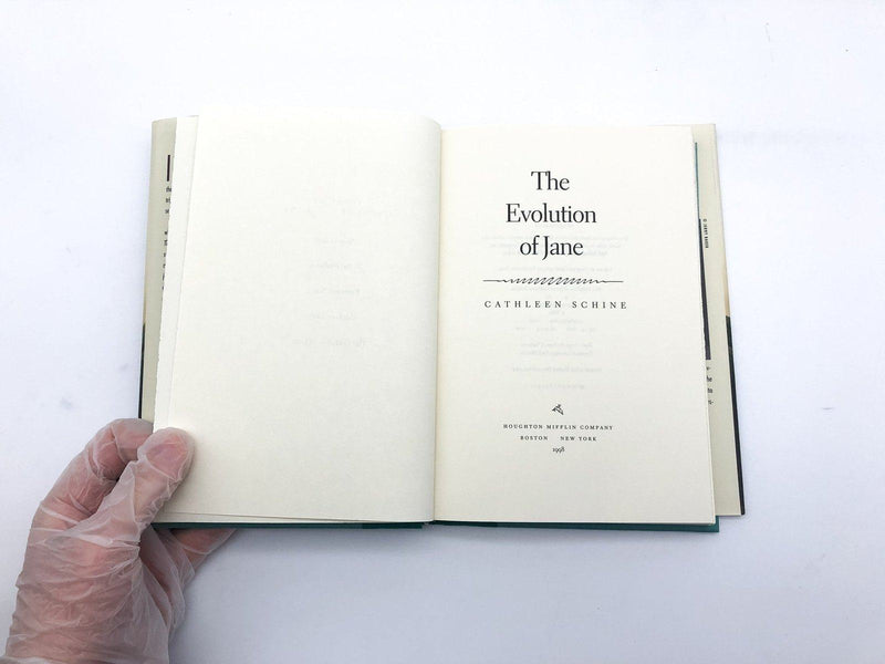 The Evolution of Jane Cathleeen Schine 1998 Houghton Mifflin Hard First Edition 8