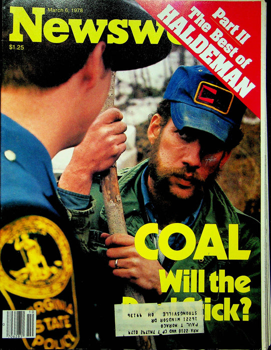 Newsweek Magazine March 6 1978 American Coal Strike Ends Cheryl Tiegs Model 1