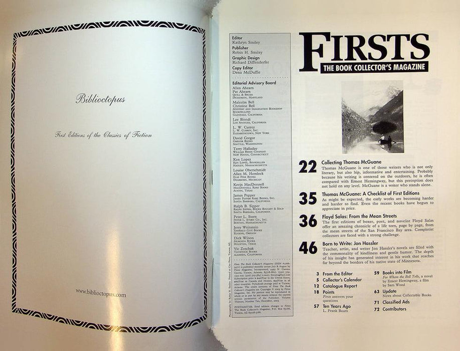 Firsts Magazine December 2006 Vol 16 No 10 Madeleine L'Engle Nancy Drew 2
