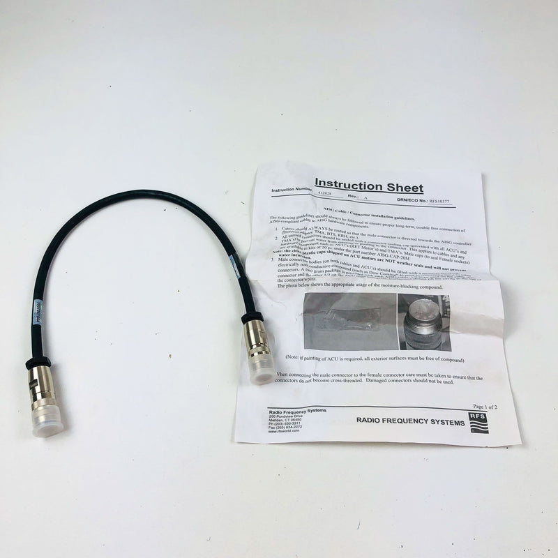 RFS CA005-7 AISG 2.0 Cable Male To Female New Old Stock Radio Frequency Systems