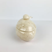 Vintage Atlantic Mold Ceramic Potato Sour Cream, Gravy Bowl w/ Lid & Spoon 4