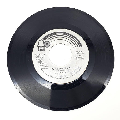 Al Green Hot Wire 45 RPM Single Record Bell Records 1972 45,305 2