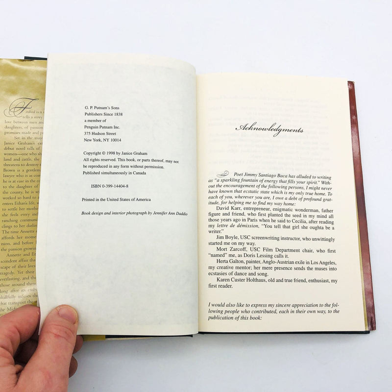 Firebird Janice Graham Hardcover 1998 Love Triangle Western Cattle Rancher 9