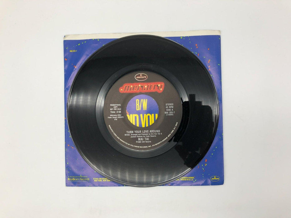 Mai-Tai Turn Your Love Around Record 45 RPM Single 888 355-7 Mercury 1986 Promo 3