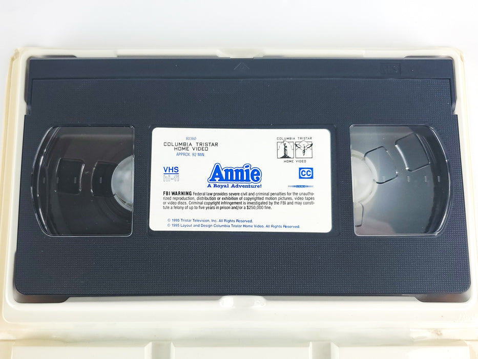 Annie A Royal Adventure VHS Tape 1995 Columbia Tristar