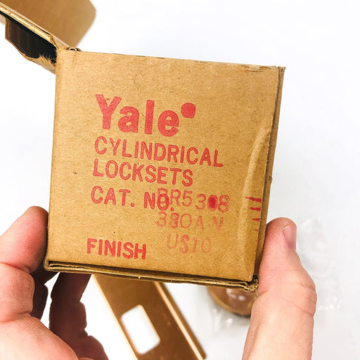 Yale Classroom Utility Lockset BR 5308 380AN US10 Satin Bronze New Old Stock NOS 2