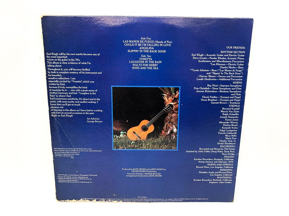 Earl Klugh Earl Klugh Self Titled Record 33 RPM LP BN-LA596-G Blue Note 1976 3