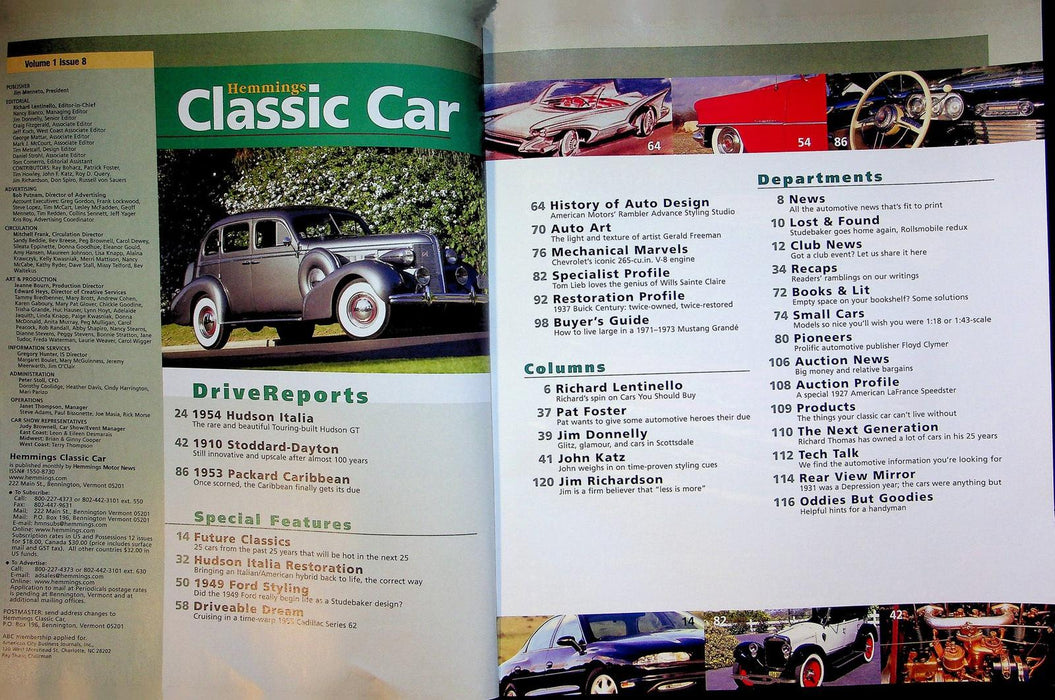 Hemmings Classic Car Magazine May 2005 Vol 1 # 8 1954 Hudson Italia