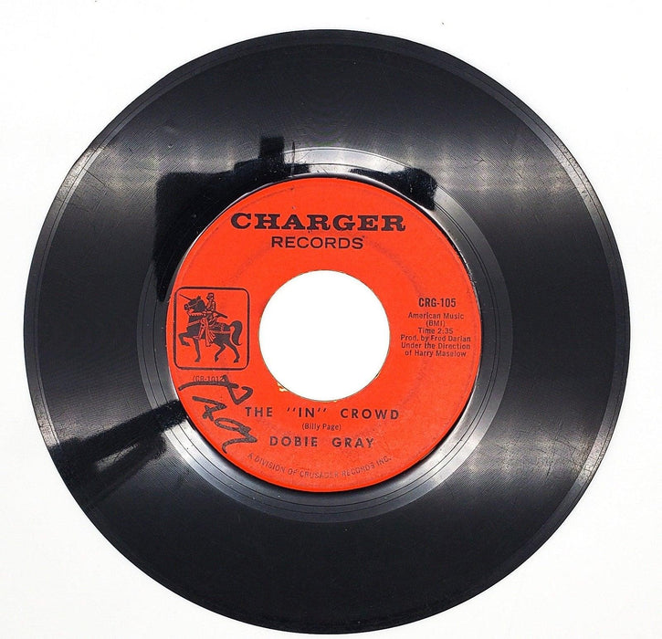 Dobie Gray The In Crowd 45 RPM Single Record Charger Records 1964 CRG-105 1