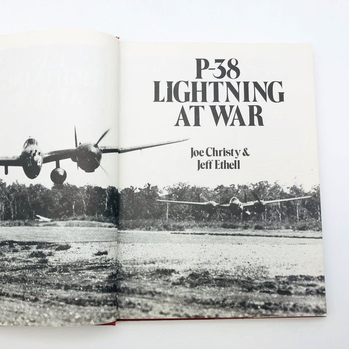 P38 Lightning At War Hardcover Joe Christy 1978 1st Editi Fighter Pilot Airplane 7