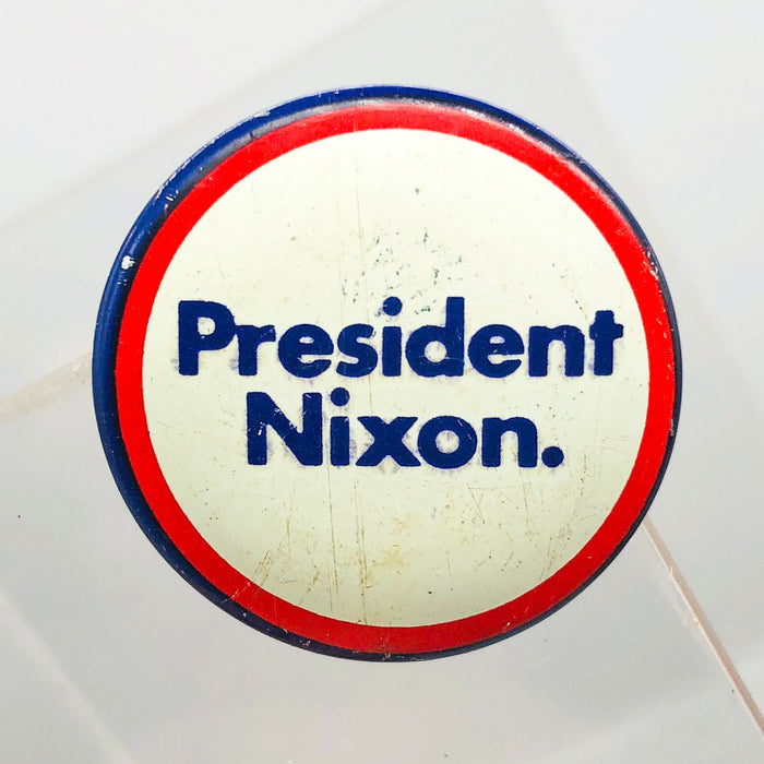 President Nixon Button 1" Pin Presidential Political Campaign Red White Blue 5