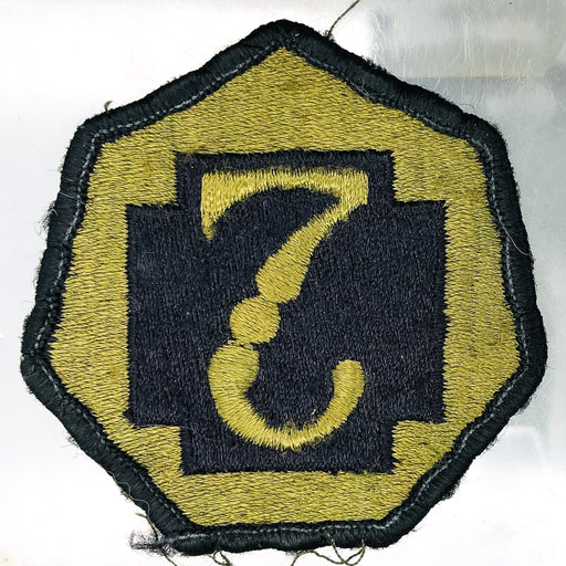 Vintage US Army Patch 7th Medical Command OD Green Shoulder Sleeve Insignia 1