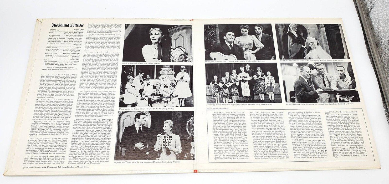 The Sound Of Music Original Broadway Cast 33 LP Record Columbia 1959 KOL 5450 4
