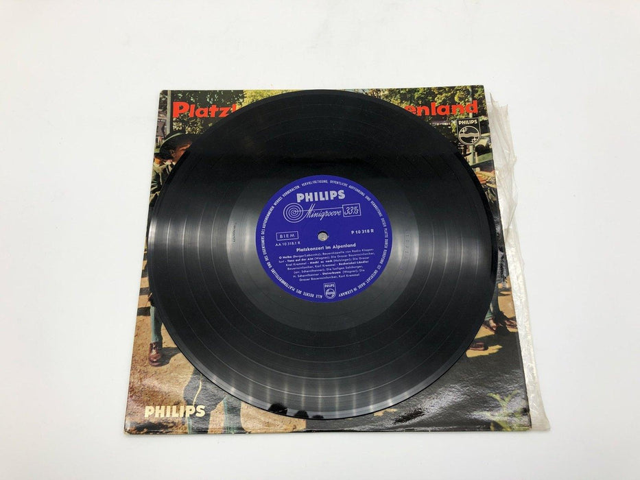 Platzkonzert im Alpenland Record 33 RPM LP P 10 318 R Philips 10" Mini Album 7