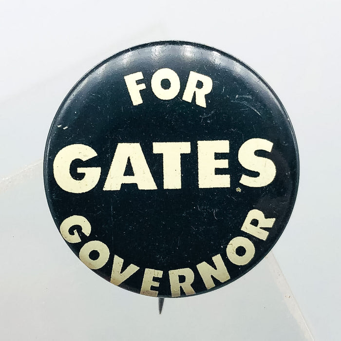 Ralph Gates For Governor Button .75" Indiana Political Campaign Lithographers 2