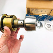 Yale Privacy Door Knob Locking 5302 Brandywine 378N US32D Polished SS New NOS 8