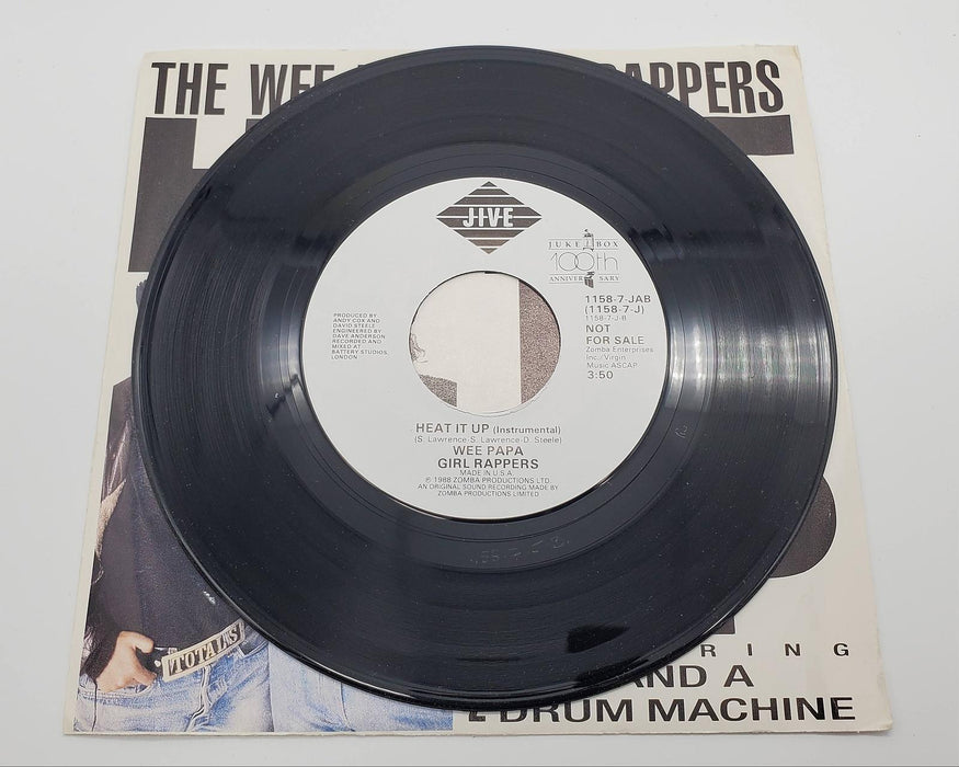 Wee Papa Girl Rappers Heat It Up 45 RPM Single Record Jive 1988 1158-7-JAB PROMO 3