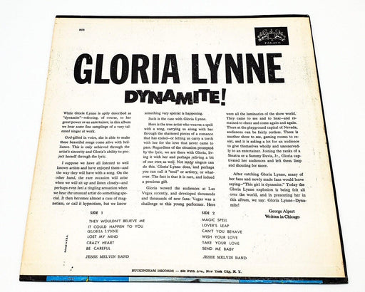 Gloria Lynne Encore 33 RPM LP Record Palace 805 They Wouldn't Believe Me & More 2