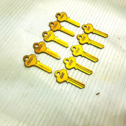 10-pk Vintage Lori L100 Key Blank ILCO X1014F Southington Conn New Old Stock NOS 5