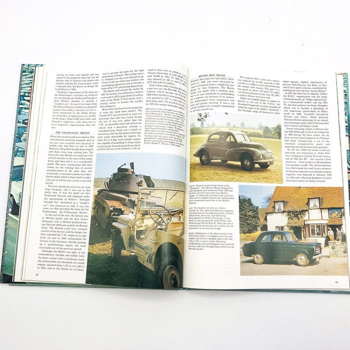 Pictorial History Of Cars Hardcover Peter Roberts 1978 WW2 Car Usage Pictures 9