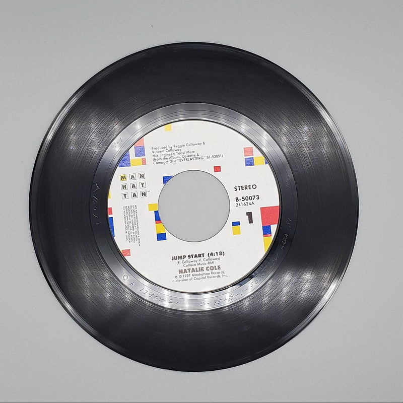 Natalie Cole Jump Start Single Record Manhattan Records 1987 B-50073 3