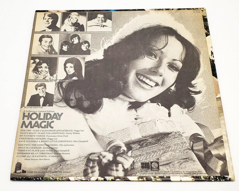 Holiday Magic 33 RPM LP Record Capitol Glen Campbell, Wayne Newton & More 2